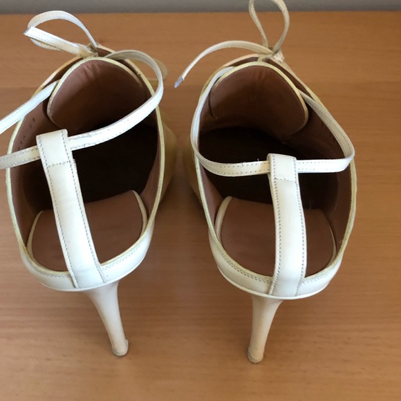 Balenciaga open back heels, sz 40 - Pale Yellow - Picture 4 of 7